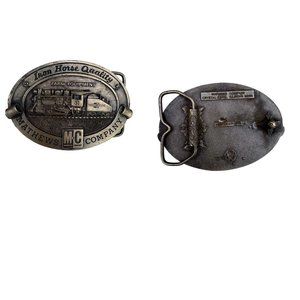 Vtg 1970’s Iron Horse Quality Farm Equip Mathews Company Belt Buckle